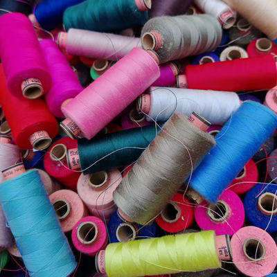 亚曼进口Tkt120高速缝纫线 杂色手工缝补家用衣车常用线辅料称斤