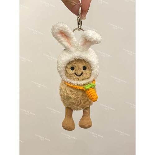 jellycat挂件花生企鹅巴塞罗挂饰钥匙扣兔子胡萝卜帽子手工钩织定