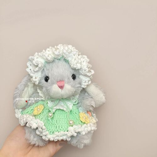 jellycat娃衣配饰18cm甜美小兔穿搭春天花朵裙子女仆套装手工制作