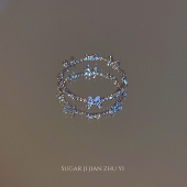 指环 个性 SUGAR 锆石蝴蝶戒指女小众设计感食指戒子轻奢高级感时尚