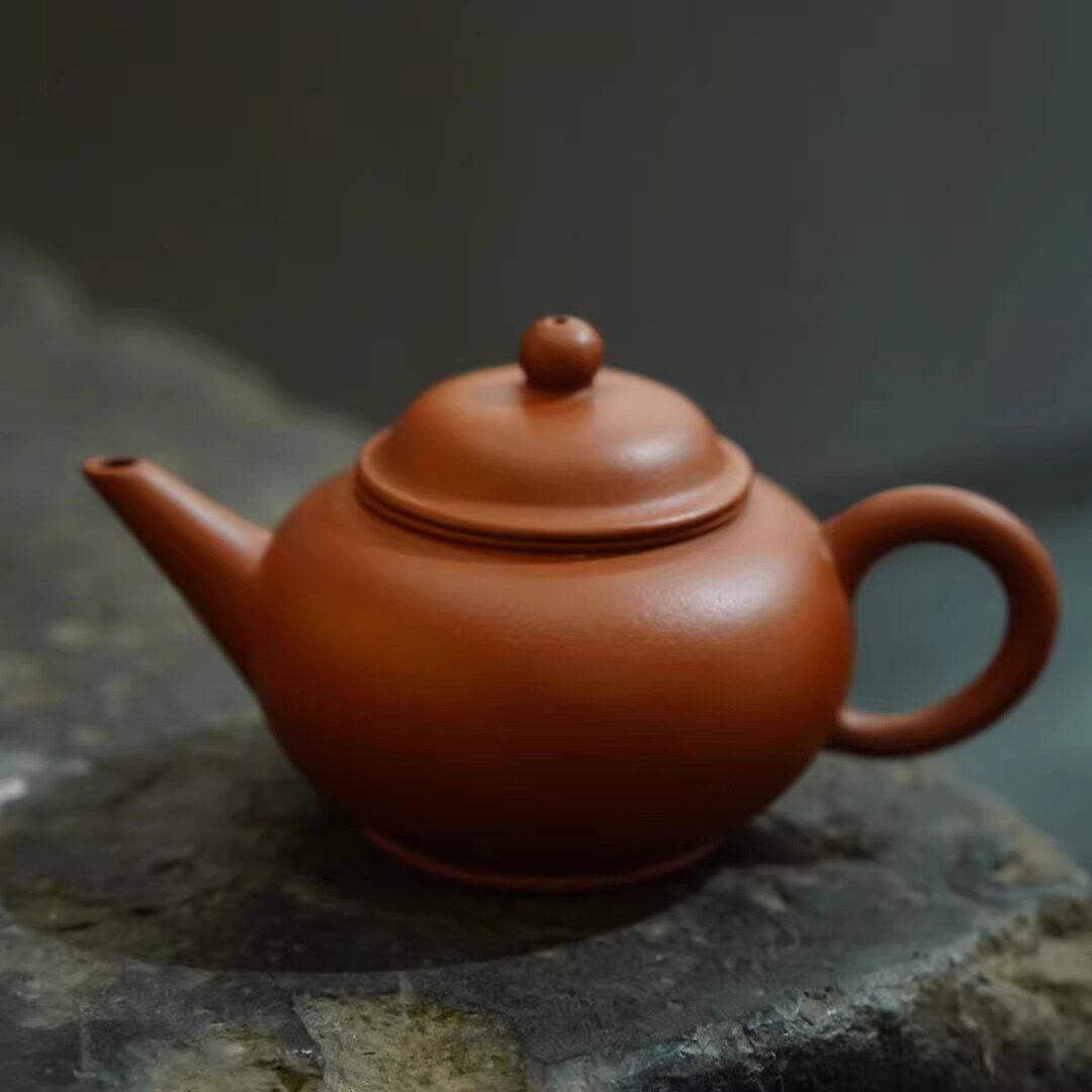 80年代紫砂一厂台定原矿老红泥 经典八杯水平壶 工夫泡茶小品100c