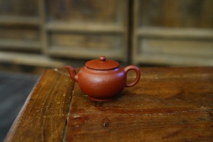 90年早期台湾回流壶 原矿大红袍泥料小圆珠壶 中式工夫茶超小品器