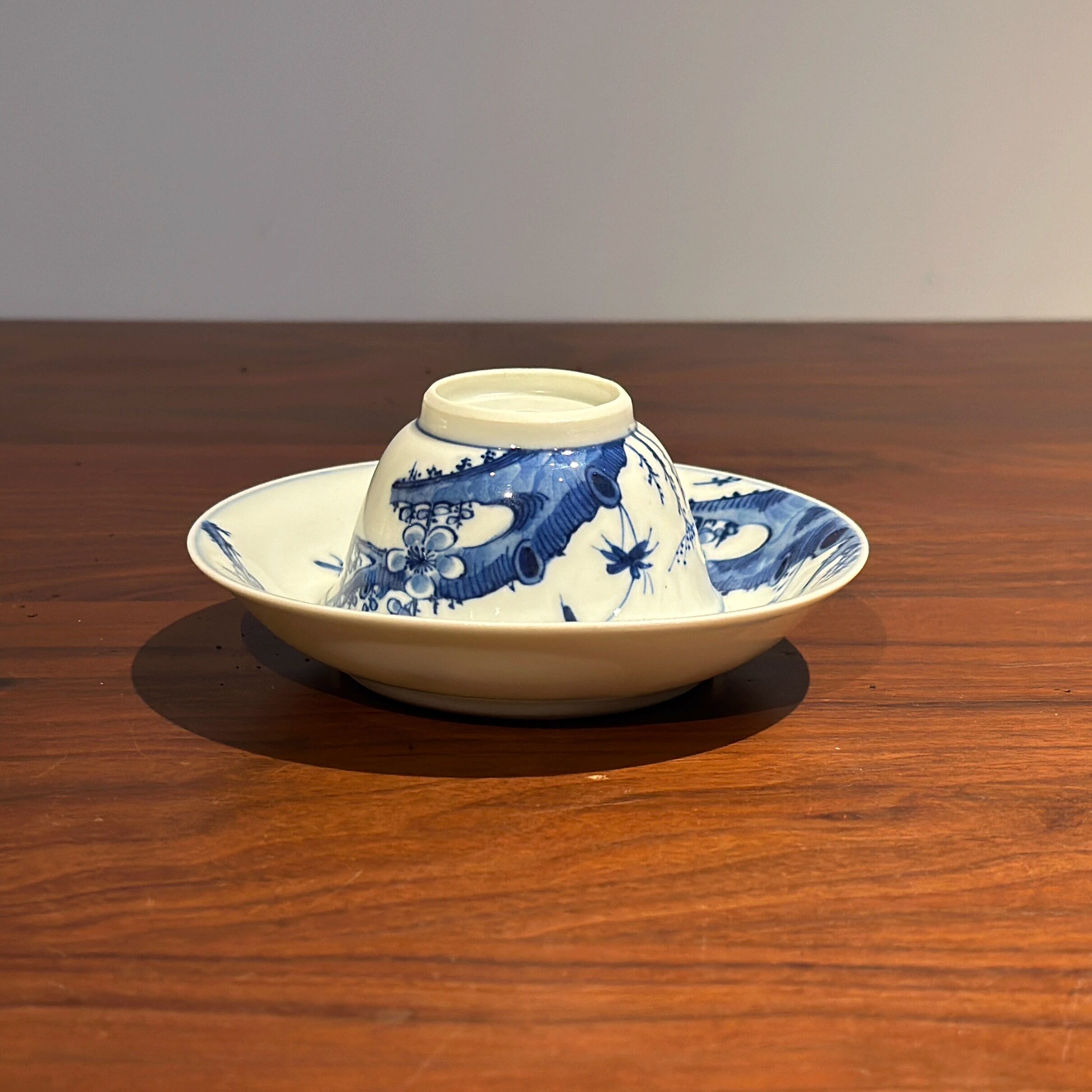 清代出口瓷一善茶道青花瓷梅花