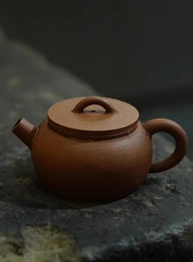 80年代日本回流紫砂壶全手工老桃花泥 经典迷你小巨轮珠壶泡茶38C