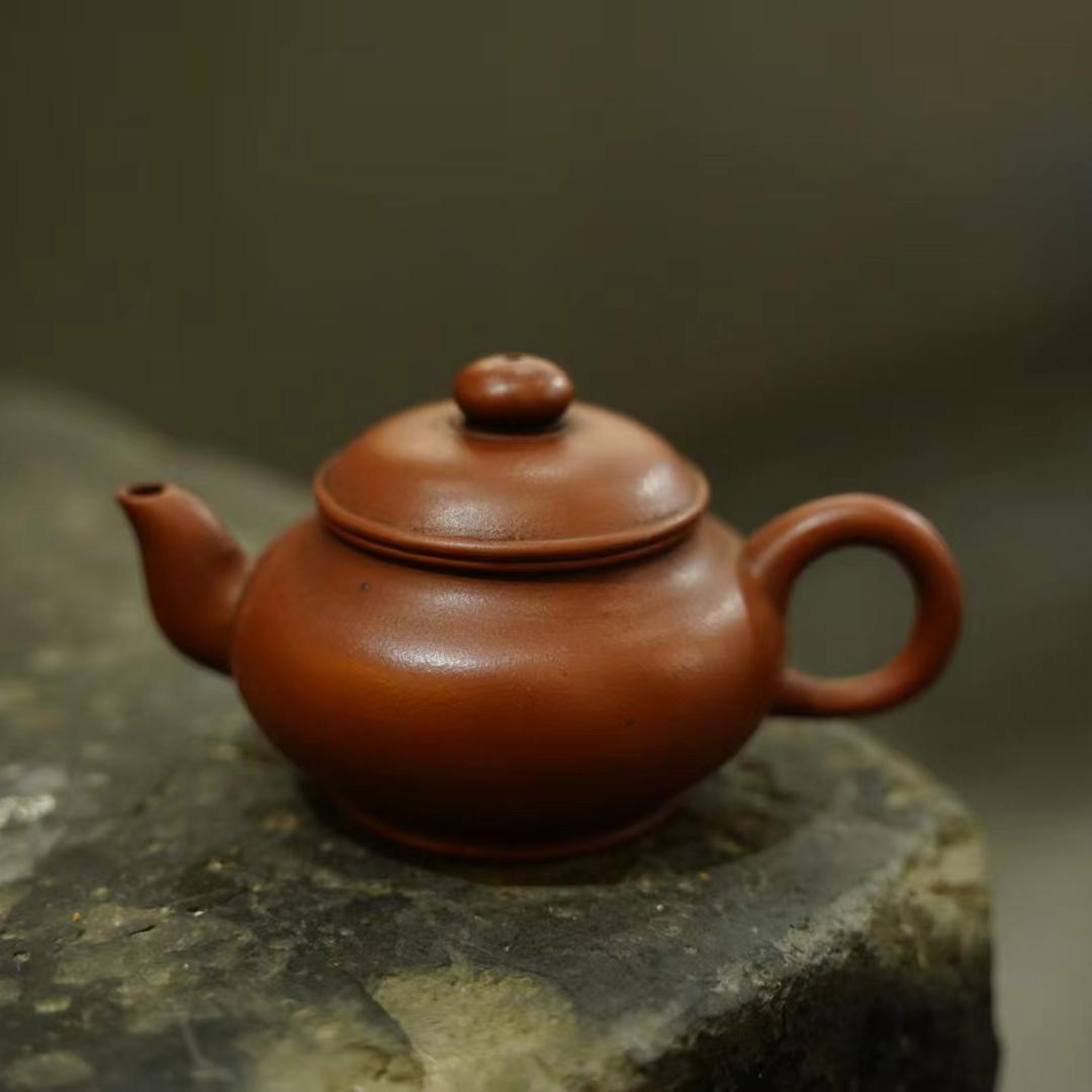 80年代台湾定制紫砂壶 原矿高温老紫泥神灯壶 工夫茶小品泡茶120c