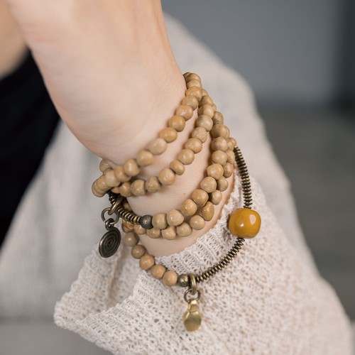 原创文艺复古舍利珠子手串饰品