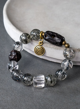 非鱼之家个性水晶串珠手链手饰