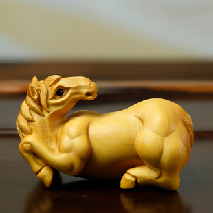 小叶黄杨木雕十二生肖手把件文玩把玩件木质动物摆件鼠牛虎兔龙蛇