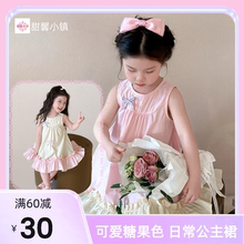 童装女装夏2025新款女连衣裙糖果配色甜美奶乖软妹风裙子炸街漂亮