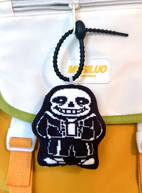 传说之下sans语音挂件ut整活鬼畜发声玩具来图定制玩偶钥匙扣