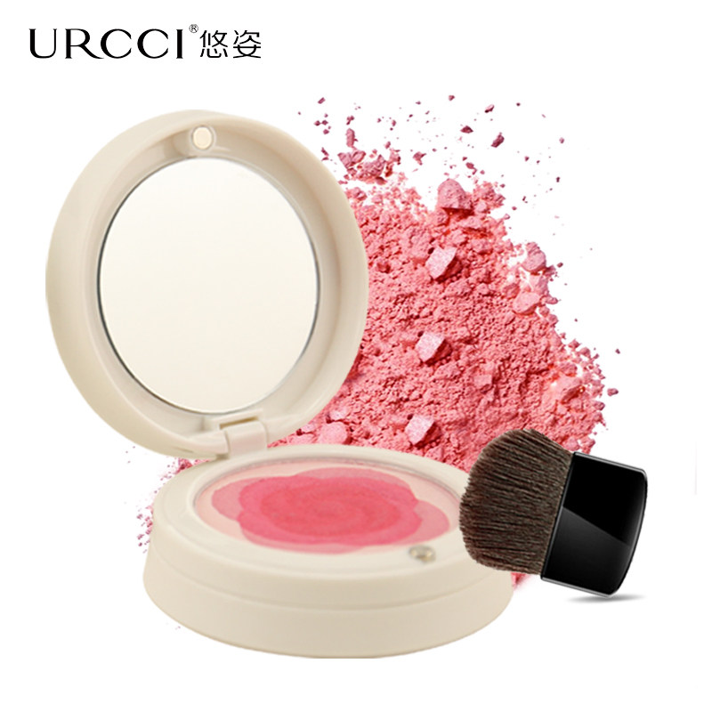 URCCI/悠姿花漾蜜语烘焙胭脂 修容红润立体腮红女多色自然防水