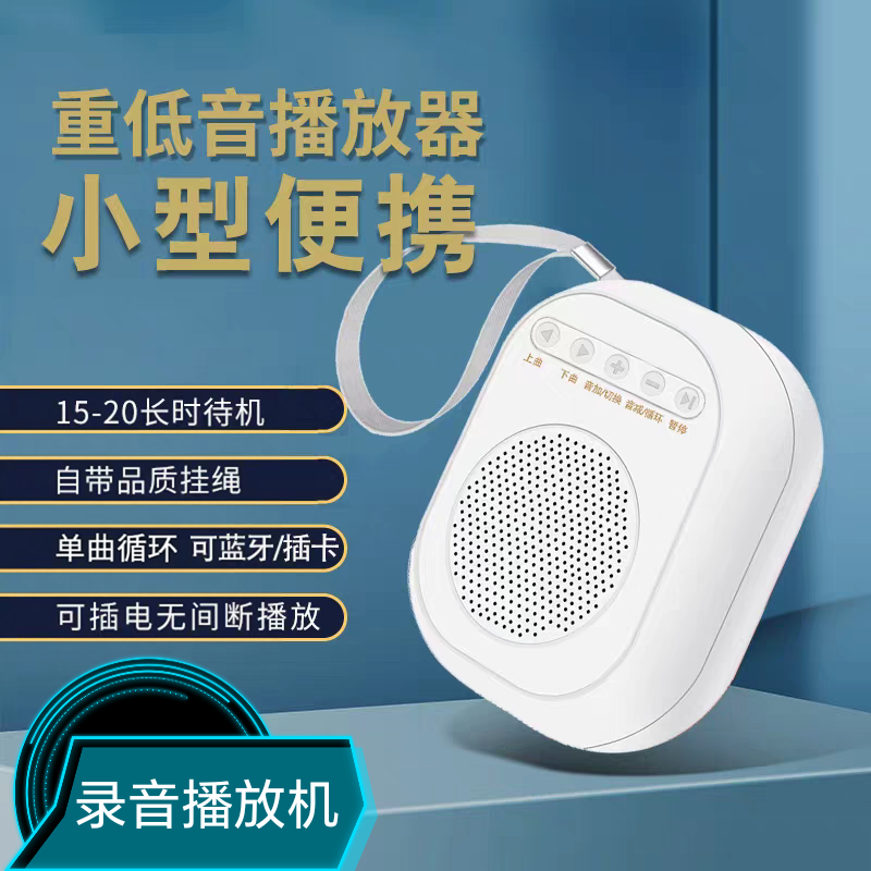 迷你小型录音循环播放器多功能播放一体机录音机鸟用播放机可插卡
