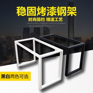 电脑办公桌简约现代会议桌腿烤漆台架铁艺餐桌组合工厂可定制桌脚