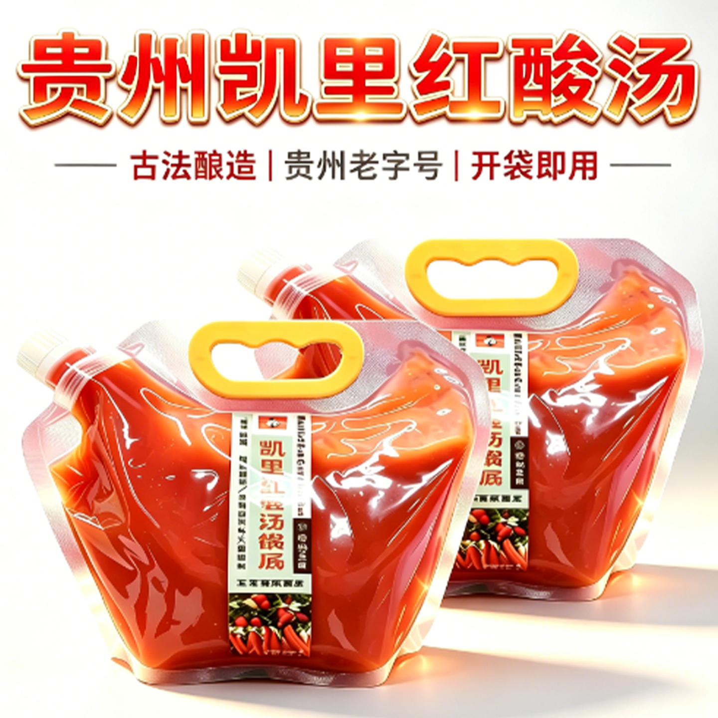 贵州凯里红酸汤火锅底料1kg