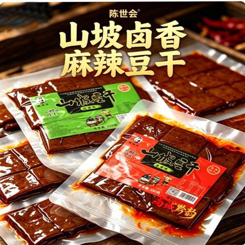 陈世会山坡豆干250g卤香味麻辣味