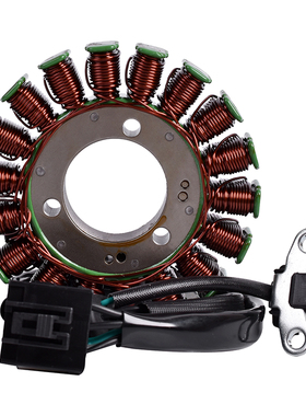 适用川崎小忍者250 EX250R 300 ER250/300磁电机发电点火线圈配件