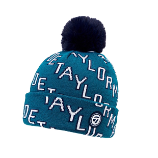 TaylorMade泰勒梅女士有顶针织帽子秋冬保暖时尚运动golf针织帽