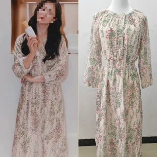 长期现货2025春宋慧乔同款连衣裙中长款气质显瘦修身宴会小礼服女