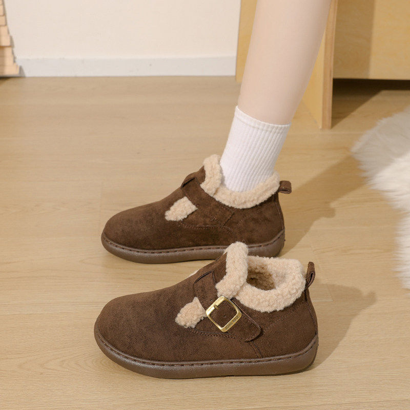 雪地靴女棉鞋2025新款冬季加绒加厚保暖毛绒勃肯鞋孕妇厚底毛毛鞋,女鞋,时尚雪地靴,淘宝优惠券,粉丝福利购,淘宝优惠卷