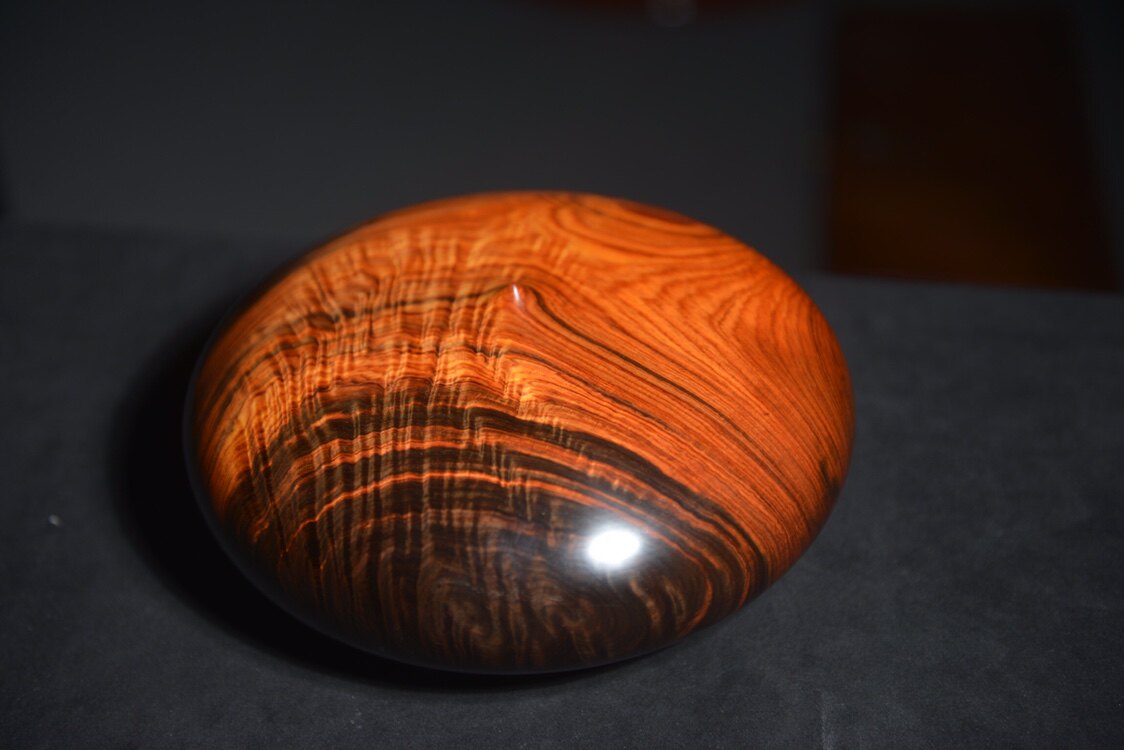 红木实木木雕素面器皿花瓶摆件老挝大红酸枝工艺礼品花瓶水波纹