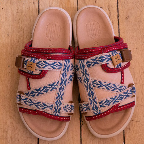 visvimunclegui真皮拖鞋一字拖