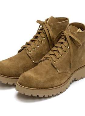 visvim uncle gui 24ss新款BRIGADIER麂皮厚底手工固特异百搭鞋潮