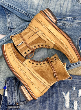 visvim uncle gui ict GRIZZLY 马丁靴植糅皮登山耐磨复古潮 男靴