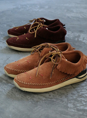 VISVIM Uncle GUI 防臭反绒皮串珠流苏网红豆豆鞋休闲百搭ins潮鞋