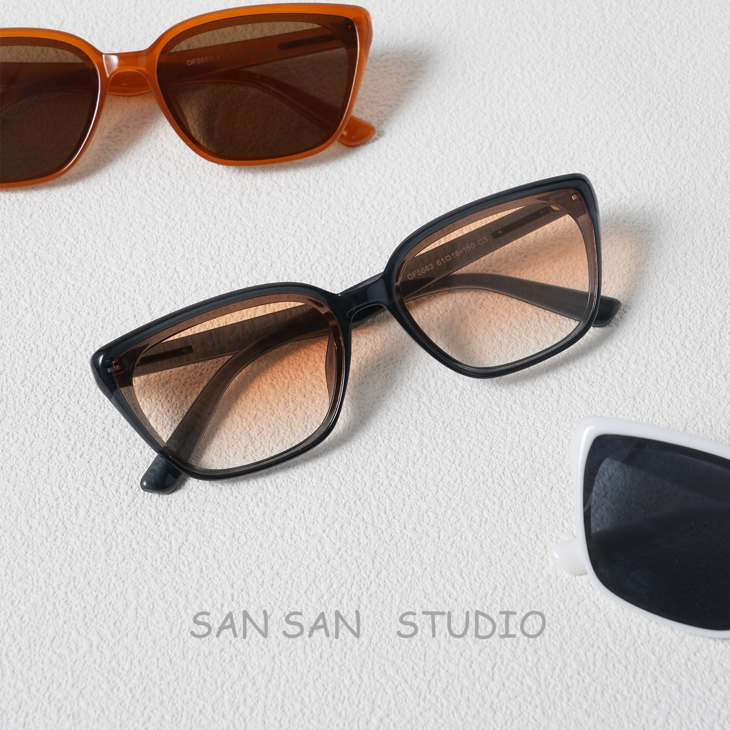 复古日落红小框墨镜防晒遮阳高级感时尚潮流小脸个性百搭太阳眼镜