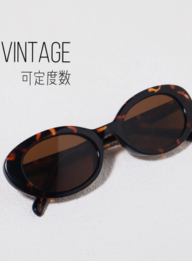 RAINBOWFACE椭圆法式复古墨镜