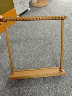 胡桃木色果壳铃挂架展示架高档疗愈排铃音疗静心质量好颜色好看