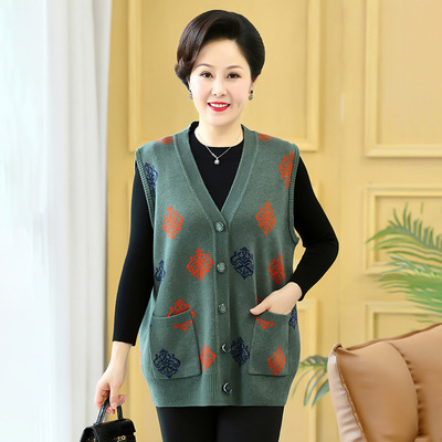 200斤胖妈妈洋气马甲坎肩春秋款