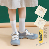 女袜薄 天鹅绒短袜防滑黑色jk夏天中长款 白色袜子女中筒袜夏季 薄款