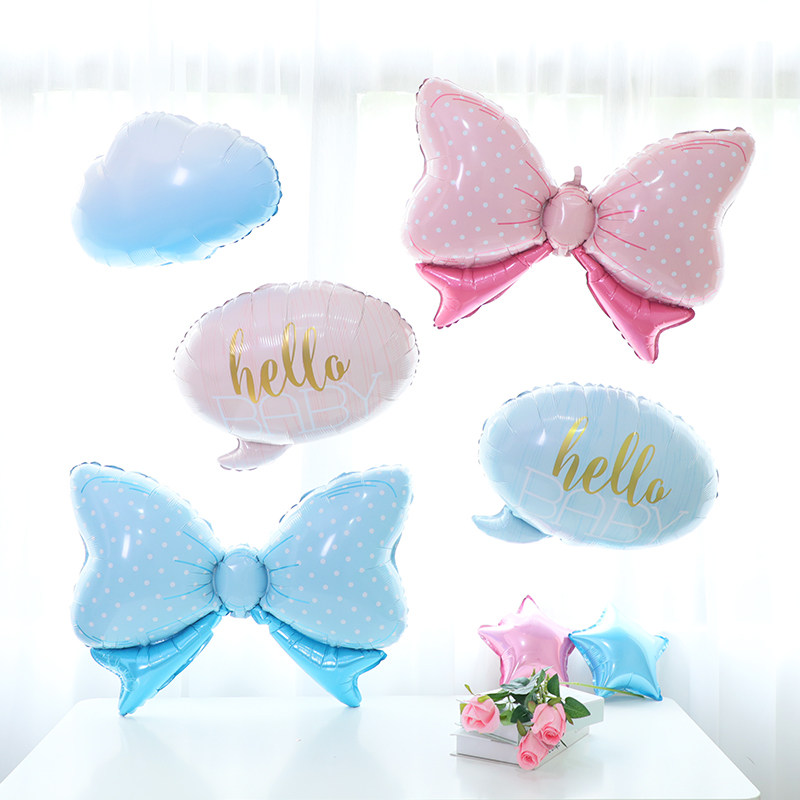 蝴蝶结铝膜气球 宝宝生日派对装饰气球 周岁布置百天装饰满月布置,节庆用品/礼品,充气用品,淘宝优惠券,粉丝福利购,淘宝优惠卷