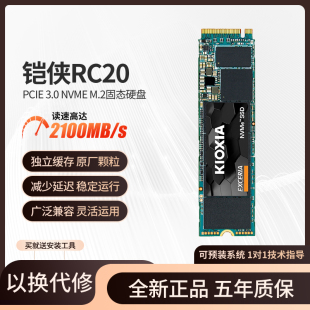 M.2固态硬盘台式 1TB RC20 Kioxia 2tb 铠侠 机笔记本ssd凯侠SE10