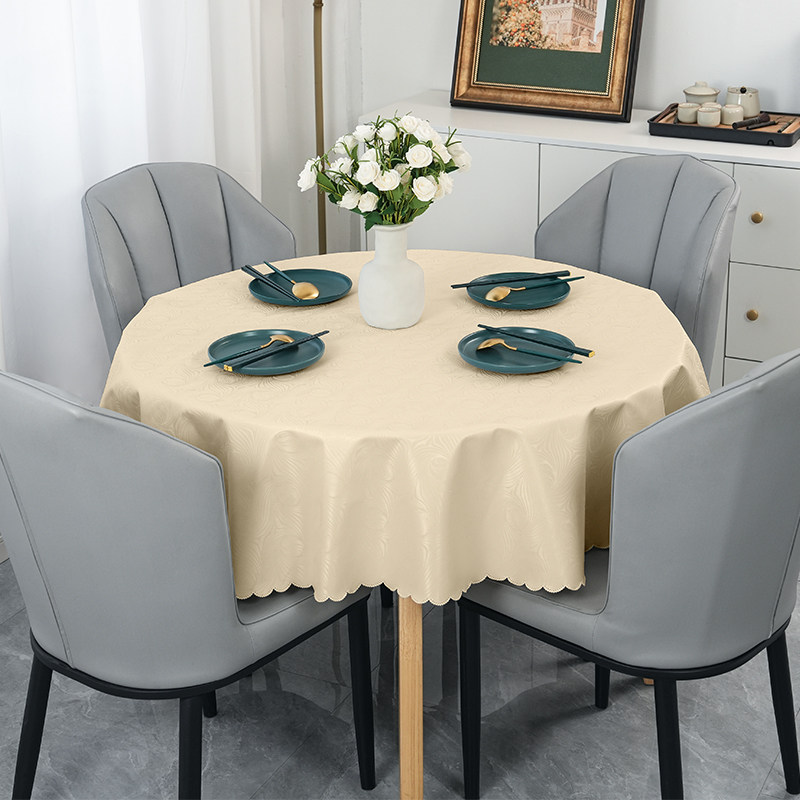 桌布防水防油防烫免洗酒店饭店家用PU欧式圆形大圆桌餐桌布台布套,居家布艺,桌布,淘宝优惠券,粉丝福利购,淘宝优惠卷