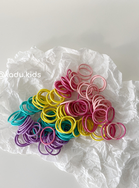 婴儿迷你小号拇指圈儿童糖果色发圈女宝宝发量少不伤发高弹力头绳