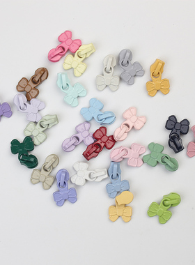 正品YKK3号尼龙拉头胖蝴蝶结款多色可配码装拉链抱枕被套包包拉头