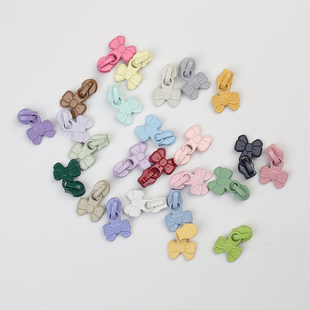 装 多色可配码 拉链抱枕被套包包拉头 YKK3号尼龙拉头胖蝴蝶结款 正品