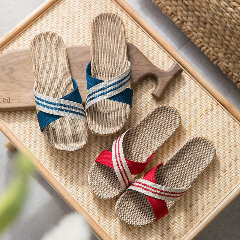 亚麻拖鞋女夏天家用室内居家办公室地板防滑底情侣卧室凉拖鞋男,居家布艺,居家凉拖/凉鞋,淘宝优惠券,粉丝福利购,淘宝优惠卷