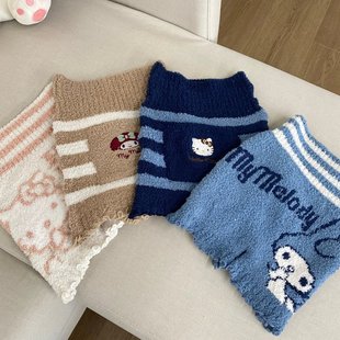 经期暖宫裤 日单 中大童成人可用秋冬加绒保暖护腰护肚腹卷短裤