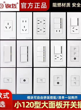 调速器120开关面板暗装一开双控