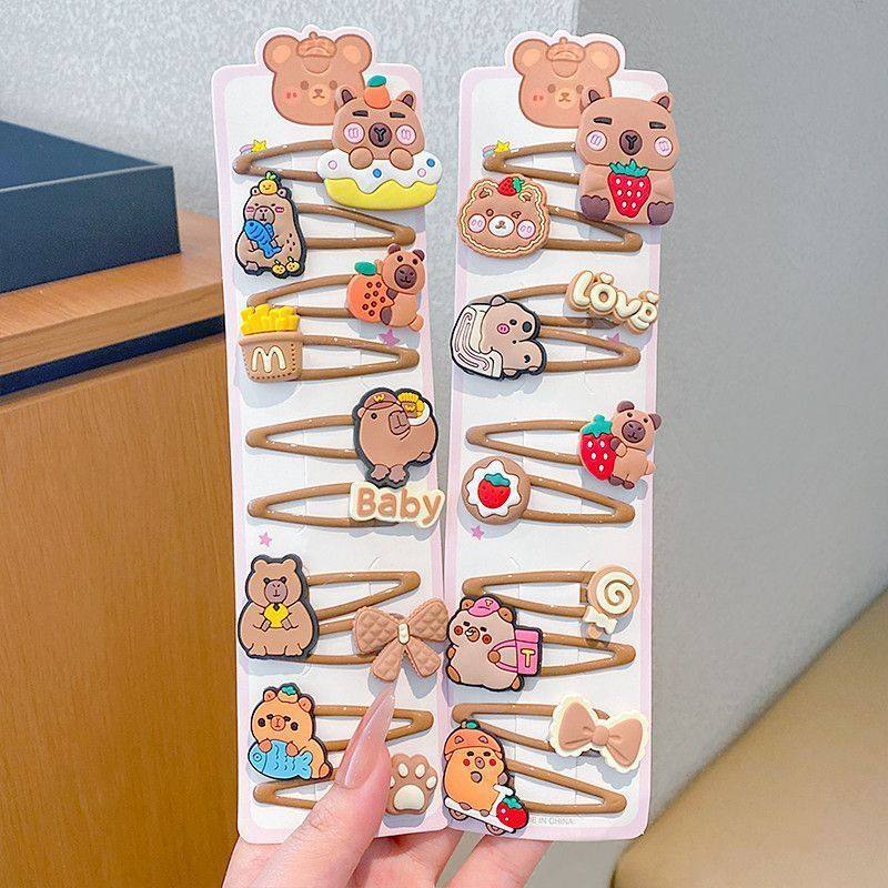 儿童卡皮巴拉卡通发夹头饰女童碎发刘海夹小女孩侧边不伤发新款,饰品/流行首饰/时尚饰品新,发饰,淘宝优惠券,粉丝福利购,淘宝优惠卷