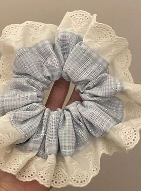 可爱网红发圈大肠圈懒惰韩系发圈新款少女泡芙头绳ins发圈发饰