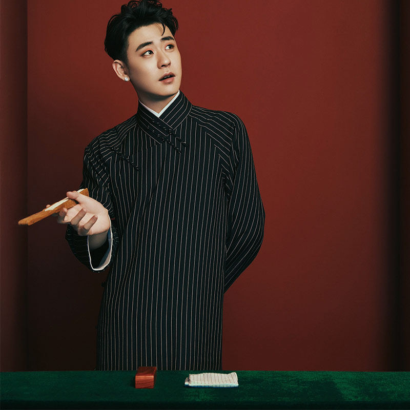 张云雷小辫儿二爷明星时尚芭莎抖音同款耳环钉国风情侣耳圈坠环饰