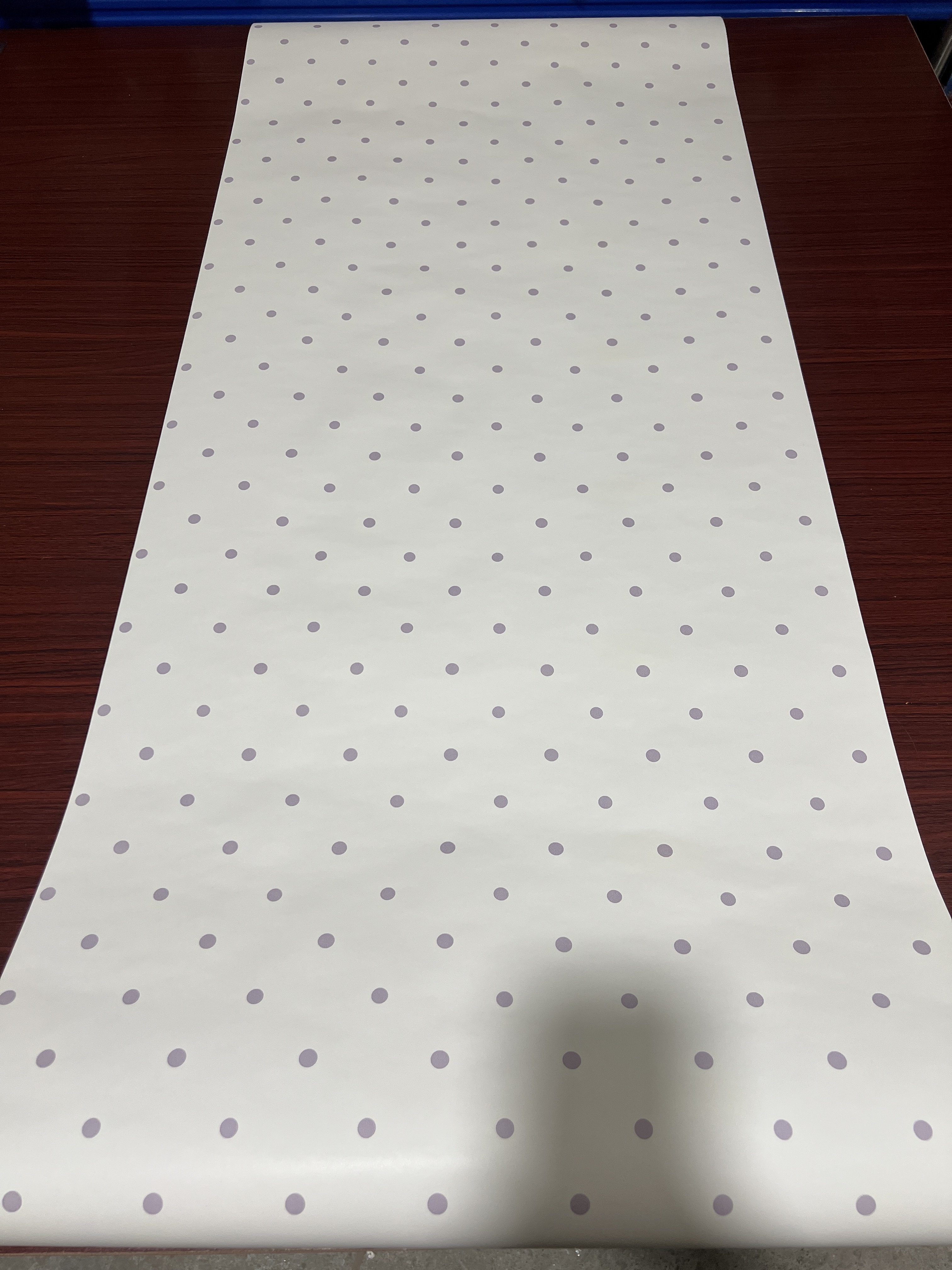 美式复古壁纸法式田园壁纸紫色波点碎花大面积满铺上下墙纯纸墙纸