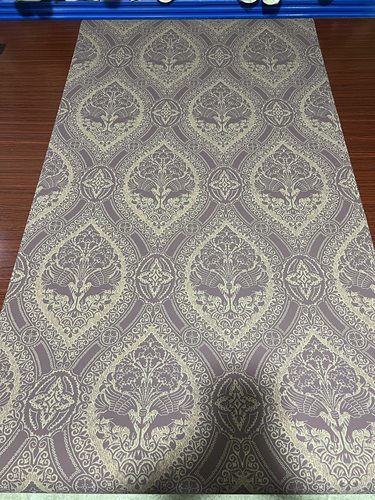 绝版进口墙纸美式复古壁纸紫色欧式大马士革壁纸法式壁纸纯纸壁纸