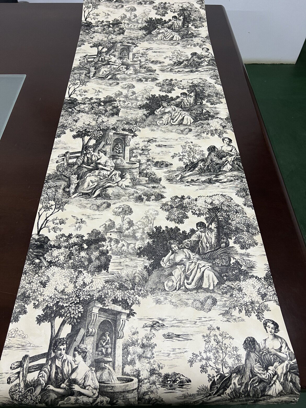 绝版进口墙纸美式复古壁纸法式人物壁纸客厅卧室书房背景纯纸壁纸