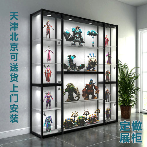 乐高展示柜礼品玩具透明玻璃