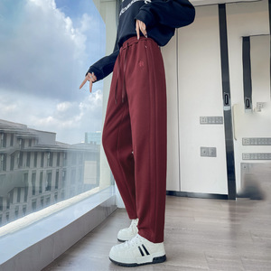 白鹅绒羽绒裤女冬季外穿时尚2024新款高腰大码直筒休闲裤外穿棉裤
